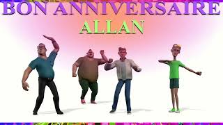 3 VIDÉOS dont 2 BONUS 🎂 JOYEUX ANNIVERSAIRE ALLAN 🎈 2 CHANSONS Version Années 80 [upl. by Zonnya]