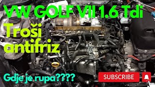 Vw Golf 7 16 tdi troši antifrizGdje je problembalkangarage [upl. by Koch]