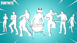 Top 50 Legendary Fortnite Dances amp Emotes Starlit Michael Myers The Nightmare Jump Rope Jig [upl. by Norred868]