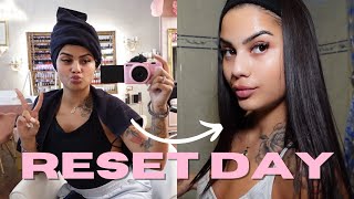 RESET DAY  cheratina lisciante pedicure amp manicure skincare routine [upl. by Odel271]