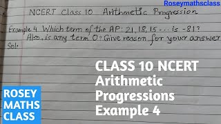 Class 10Which term of the AP 21 18 15 is 81maths ncert arithmeticprogression [upl. by Kania641]