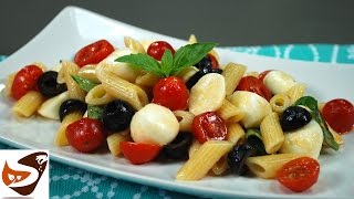 Pasta fredda insalata veloce con pomodori e mozzarella  Ricette estive [upl. by Aicel]