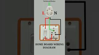 3 Pin Top  1 Switch 6A  3 6A Pin Showket  Board Wiring shorts wiring [upl. by Akkimat]