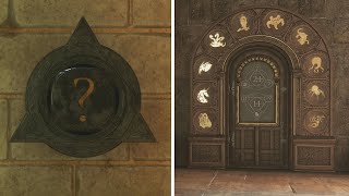 Hogwarts Legacy  How to Solve The Math Puzzle Doors Hogwarts Number Doors [upl. by Aietal]