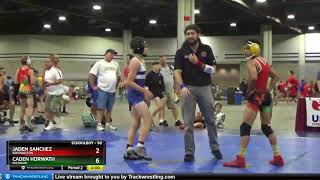 Schoolboy 90 Jaden Sanchez Washington Vs Caden Horwath Michigan [upl. by Egor]