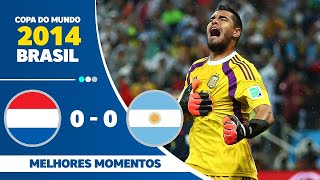 Holanda 0 x 0 Argentina Pênaltis 2 4 Copa do Mundo Brasil 2014 GLOBO FULLHD 1080p [upl. by Einnaej84]