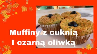 Muffinki z cukinią i czarną oliwką 🇪🇸Muffins con calabacin y aceituna negra hiszpaniaodkuchni [upl. by Il310]