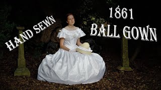 Sewing an 1861 Ball Gown by Hand [upl. by Ulrick]