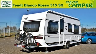 Fendt Bianco Rosso 515 SG Der ideale Caravan für EBikeFans  Die TestCamper  Clever Campen [upl. by Sackman]