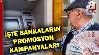 Hangi banka ne kadar emekli promosyonu veriyor Yarış kızıştı 15 bin TLye çıkardılar  A Haber [upl. by Aholah436]