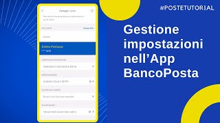 Gestione Impostazioni App BancoPosta [upl. by Niobe]