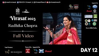 Awaaz De Kahan Hai  Originally sung by Noorjahan  Dr Radhika Chopra  7 Nov 2023  Virasat 2023 [upl. by Lezti95]