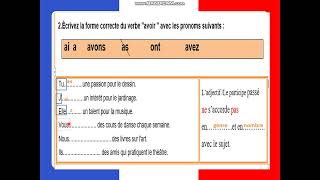 Révision de Français1er trimestre Level 2 Middle amp High School  Part 3 [upl. by Buzzell542]