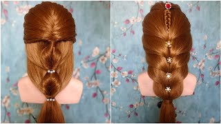 most stylish hairstyles for party  open hair hairstyle  hairstyles for girls [upl. by Leinoto615]