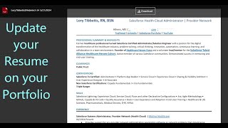 Update your Resume Links in your Portfolio [upl. by Kilroy]