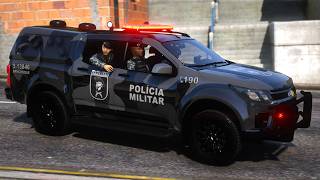 TROCA DE T1ROS  CONFRONTO BPM CHOQUE💀 PMGO GTA 5 POLICIAL [upl. by Annatsirhc311]