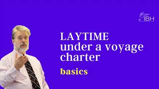 Laytime calculation in a voyage charter  IBH virtual room  Jeffrey Blum [upl. by Morville]