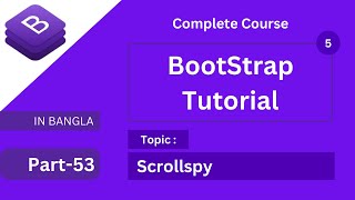 scrollspy in bootstrap 5 tutorial in bangla or how to create scrollspy bootstrap full course bangla [upl. by Rebel]