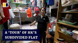 A glimpse inside Hong Kong’s notorious subdivided homes [upl. by Adekan415]