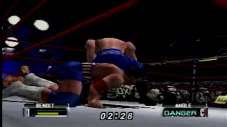 WWF No Mercy  N64 Gameplay  Chris Benoit vs Kurt Angle [upl. by Shieh]