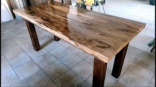 Ahşap Masa yapımıwalnut dining Table build [upl. by Natika]