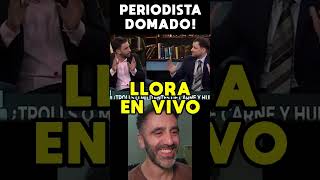 PERIODISTA LLORA EN VIVO TOTALMENTE DOMADO POR LIBERALES quotEN EL OJO DEL PODERquot MARIANO BREAK POINT [upl. by Oilut]