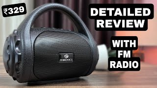 ZEBRONICS ZEBCOUNTY 3 Watt Bluetooth Speaker Review  Bluetooth speaker with FM Radio  Buy or not [upl. by Ainwat]