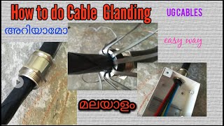 UG Cable glanding malayalam   gland [upl. by Daniyal204]