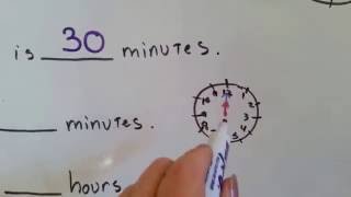 Gr 3 Math 104c Clocks Time and Elapsed Time [upl. by Erreid569]