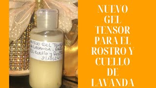 Gel Tensor de Lavanda para la Cara [upl. by Hplodur]