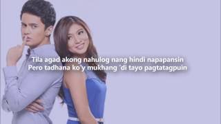 Nadine Lustre and James Reid  Hanaphanap Lyrics JADINE [upl. by Adnofal674]