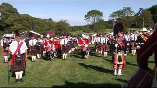 The Island Highland Gathering August 19th 2012 Massed Band Finale [upl. by Asiret]