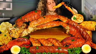 KING CRAB SEAFOOD BOIL MUKBANG  ASMR SEAFOOD BOIL SEAFOOD BOIL MUKBANG  COLLAB hashtagthecannons [upl. by Caroline675]