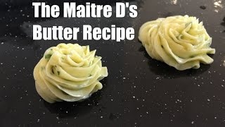 Maitre ds butter recipe  beurre maitre dhotel  French Herb butter [upl. by Castro394]