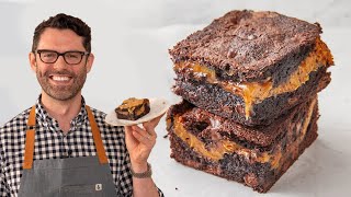 Incredible Caramel Brownies Recipe [upl. by Leavy]