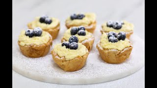 How to make Lemon and Blueberry Cheesecake Tarts [upl. by Vincenz]