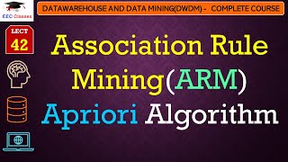 L42 Association Rule MiningARM  Apriori Algorithm  Example  Data Mining Lectures in Hindi [upl. by Adnorat]