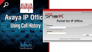 Using Call History in Avaya IP Office Softphone Infiniti Telecommunications [upl. by Rowell]