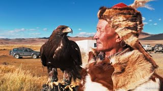 Mongolia Mongol Cuture amp Traditions A visit to the Eagle Hunters Home [upl. by Atinauq479]