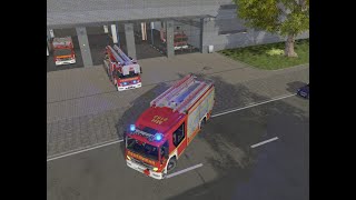 notruf 112 met de hoogwerker  huis brand [upl. by Yrebmik]