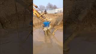 This hydraulically driven mud pump can easily handle river desilting fish pond cleaning sand [upl. by Gyimah301]