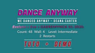 Tuto Toly Animation  CHORE DANCE ANYWAY  musique de Deana Carter We danced anyway  DEMO [upl. by Alyehs]