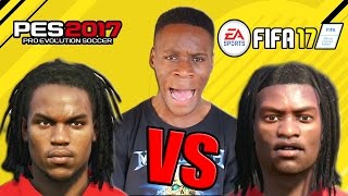 FIFA 17 VS PES 2017 COMPARAÇÕES DE CARAS [upl. by Natehc]