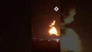 Massive explosions seen in northern Gaza [upl. by Chud]