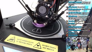 MP Mini Delta 3D Printer Unboxing amp Test Print Livestream 3 🔴 [upl. by Januisz240]