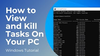 How to View and Kill Running Tasks In Windows 10 [upl. by Jamil920]