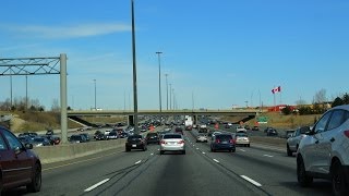 Highway 401 Through Toronto Worlds Busiest Freeway [upl. by Atalie]