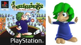 Lemmings amp Oh No More Lemmings PS1 Gameplay [upl. by Naret]