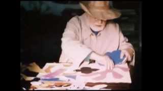 Footage of Henri Matisse making a paper cut out [upl. by Conan]