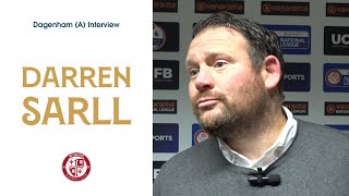 Dagenham amp Redbridge 21 Woking  Darren Sarll Interview [upl. by Epilef486]